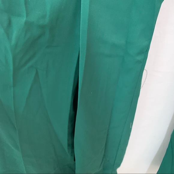 SHEIN Plus High Waist Solid Flare Leg Pants Without Belt in Green Size 0XL - Picture 8 of 14